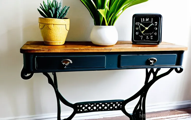 빈티지 가구 리폼 - **Prompt:** A beautifully restored vintage buffet, painted in a delicate mint green color with subtl... 빈티지 가구 리폼 - **Prompt:** A beautifully restored vintage buffet, painted in a delicate mint green color with subtl...